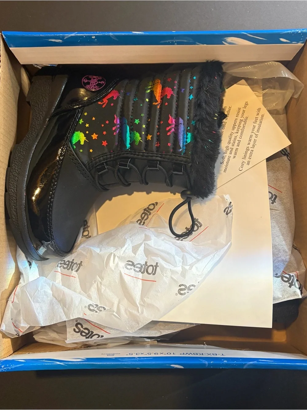 Totes Kids Winter Boots NWT 8 Toddler Black